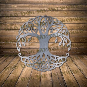 Árbol celta de la vida Svg/Dxf - Descarga digital de Bad Dog Metalworks - Láser CNC Plasma Waterjet - Árbol de la vida Svg Árbol de la vida Dxf - Árbol Svg