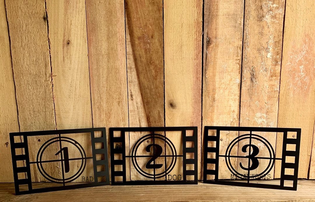 Movie Number Countdown Wall Decor