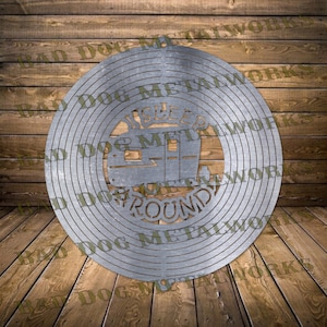 I Sleep Around Wind Spinner Dxf - Wind Spinner Svg - Bad Dog Metalworks Digital Download - CNC Plasma Laser Waterjet - Funny Camping Dxf