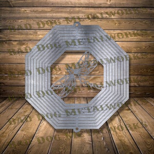 Geometric Dragonfly Wind Spinner Dxf - Wind Spinner Svg - Bad Dog Metalworks Digital Download - CNC Plasma Laser Waterjet - Wind Catcher Dxf