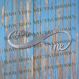 Tú y yo, infinito, Dxf y Svg - Descarga digital de Bad Dog Metalworks - Láser CNC Plasma Waterjet - Infinito, Dxf - Amor de San Valentín, Svg