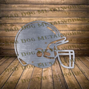 Footballhelm Svg/Dxf - Bad Dog Metalworks Digitaler Download - Laser CNC-Plasma Wasserstrahl - Fußball Dxf - Fußball Helm Dxf