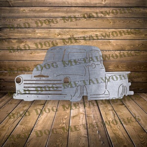 Dxf/Svg de Chevrolet 1953 - Téléchargement numérique Bad Dog Metalworks - Laser CNC Plasma jet d'eau - Dxf vintage de camionnette - Svg de camionnette