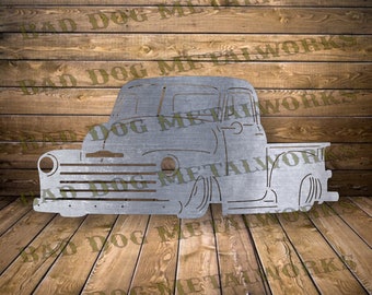 1953 Chevy Truck Dxf/Svg - Bad Dog Metalworks Digital Download - Laser CNC Plasma Waterjet - Vintage Pickup Truck Dxf - Pickup Truck Svg