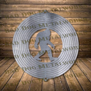 Bigfoot Wind Spinner Dxf - Bigfoot Wind Spinner Svg - Bad Dog Metalworks Digital Download - CNC Plasma Laser Waterjet - Wind Catcher Dxf