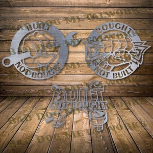 Costruito non acquistato Dxf/Svg - Download digitale Bad Dog Metalworks - Laser CNC Plasma Waterjet - Costruito non acquistato Svg - Garage Dxf - Garage Svg
