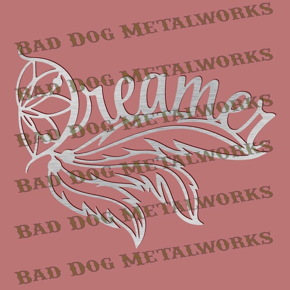 Download Free Dreamer Feather Svg Dxf Vector Art Digital Download Etsy SVG Cut Files