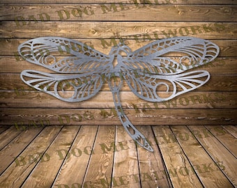 Decorative Dragonfly Svg - Dragonfly Dxf - Bad Dog Metalworks Digital Download - CNC Plasma Laser Waterjet - Garden Svg - Garden Dxf for CNC