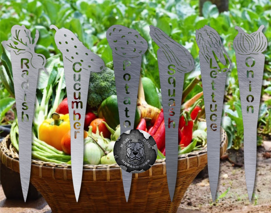 Vegetable Garden Stakes Herb Garden Stakes Garden Decor Etsy Canada