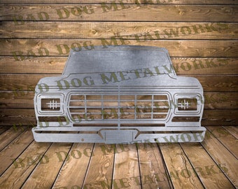 1979 Ford Truck DXF - SVG - Bad Dog Metalworks Digital Download - Laser CNC Plasma Waterjet - Dxf Files for Plasma - Truck Svg - Truck Dxf