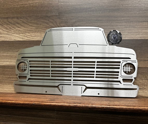 1969 Ford Pickup Truck Front End Metal Art - Bad Dog Metalworks