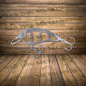 Fishing Lure Svg and Dxf - Laser CNC Plasma Waterjet - Bad Dog Metalworks Digital Download - Fishing Lure Dxf - Fishing Svg - Fishing Dxf
