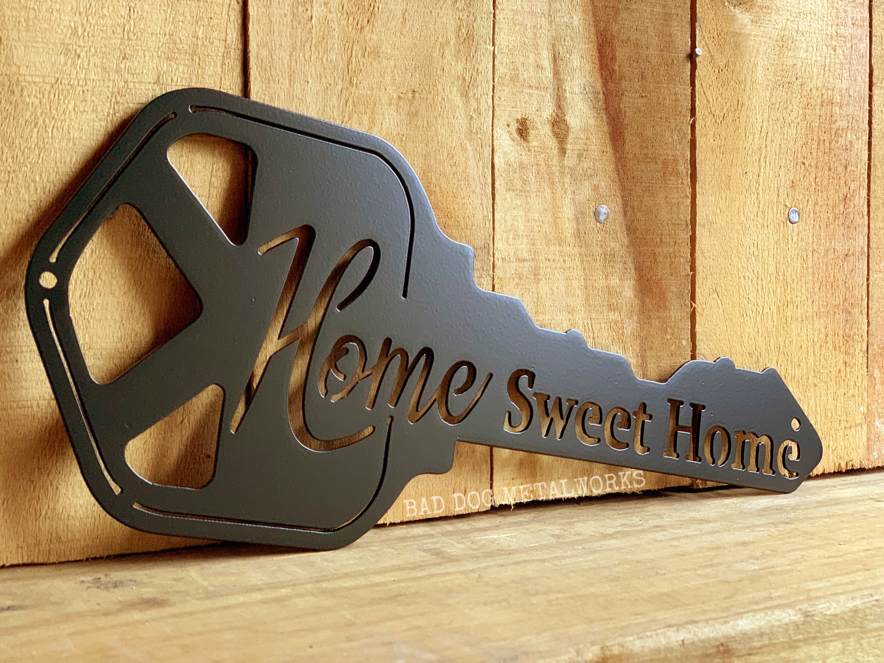 Home Sweet Home Key - Bad Dog Metalworks Home Decor - Housewarming ...