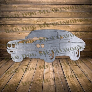 1970 Chevy Chevelle Dxf/Svg - Bad Dog Metalworks Digital Download - CNC Plasma Laser Waterjet - Chevelle Svg - Car Dxf - Chevy Dxf Chevy Svg