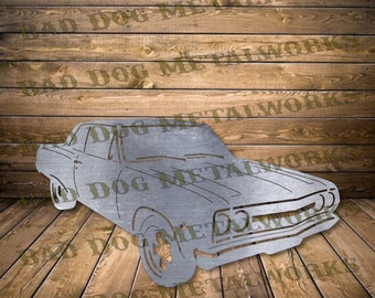 1965 Chevelle Svg Chevelle Dxf - Bad Dog Metalworks Digital Download - Laser CNC Plasma Waterjet - Classic Car Svg - Vintage Car Dxf