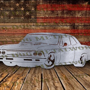 66 Chevy Chevelle Dxf/Svg - Bad Dog Metalworks Digital Download - CNC Plasma Laser Waterjet - Chevelle Svg - Car Dxf - 66 Chevy Dxf for CNC