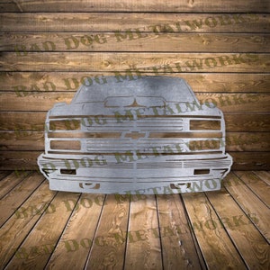 1998 Chevy Silverado DXF/SVG - Descarga digital de Bad Dog Metalworks - Corte por chorro de agua con plasma CNC y láser - Camión Chevy Dxf - Camión Silverado Dxf Svg
