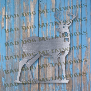 Archivos DXF y SVG de ciervos grandes - Descarga digital de Bad Dog Metalworks - Láser CNC Plasma Waterjet - Ciervos Svg - Caza Dxf - Ciervos Dxf - Ciervos Svg