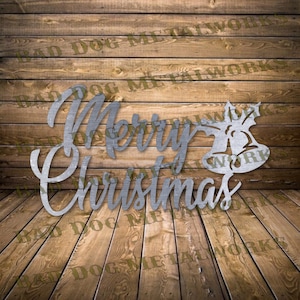 Campanas navideñas SVG y DXF - Descarga digital de Bad Dog Metalworks - CNC Plasma Laser Waterjet - Navidad SVG - Navidad DXF