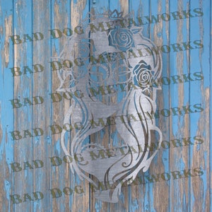 Día de los muertos, chica Svg/Dxf - Descarga digital de Bad Dog Metalworks - Láser CNC Plasma Waterjet - Zombie Svg - Halloween Svg - Zombie Dxf