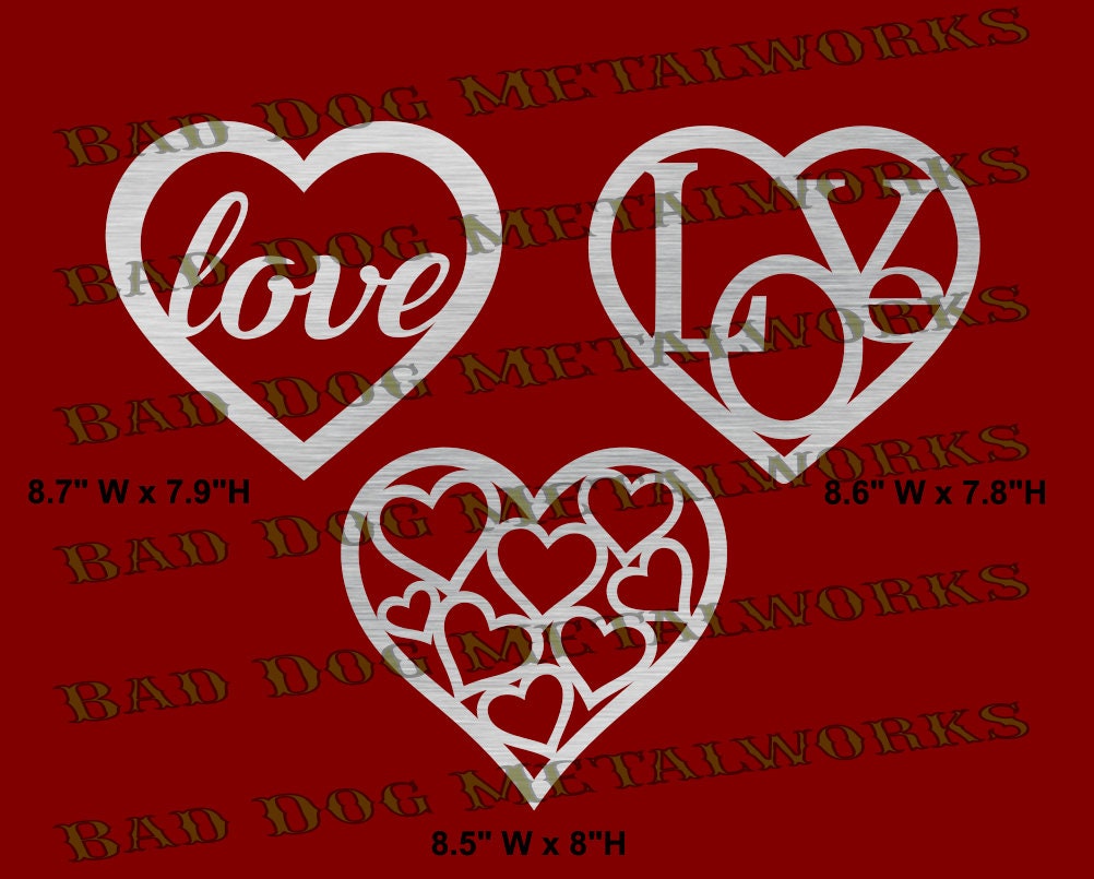 Download Heart Trio Svg Dxf Hearts Valentine's Day Love | Etsy