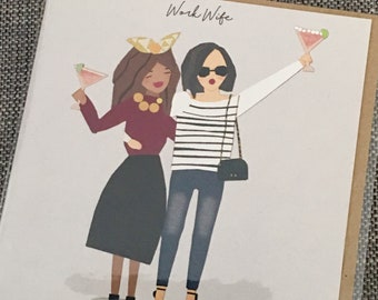 Joyeux Anniversaire Carte De Voeux De Femme De Travail Etsy Joyeux Anniversaire Carte De Voeux De Femme De Travail Etsy
