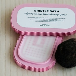 BRISTLE BATH - Luxury Makeup Brush Cleansing System - hand-poured solid soap | Eco-Friendly