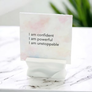 Coloque el titular de la tarjeta / exhibición de la tarjeta del ángel / titular para Polaroid, tarjetas de presentación, invitaciones, mensajes inspiradores y más / personalizable