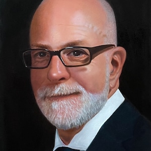 Retrato a óleo 100% pintado à mão, pintura de retrato de cavalheiro personalizada a partir de fotos, presente exclusivo, presente, pintura de retrato a óleo para pai