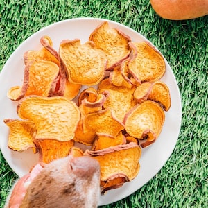 Dehydrated sweet potato dog treats