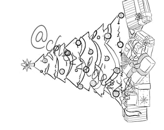 Christmas coloring page