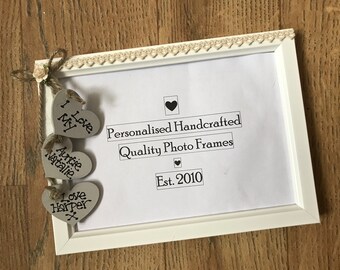Handcrafted Personalised For My Auntie and Uncle Photo Picture Frame Gift Keepsake Quick Dispatch Any Wording 6x4 5x7 8x6 10x8
