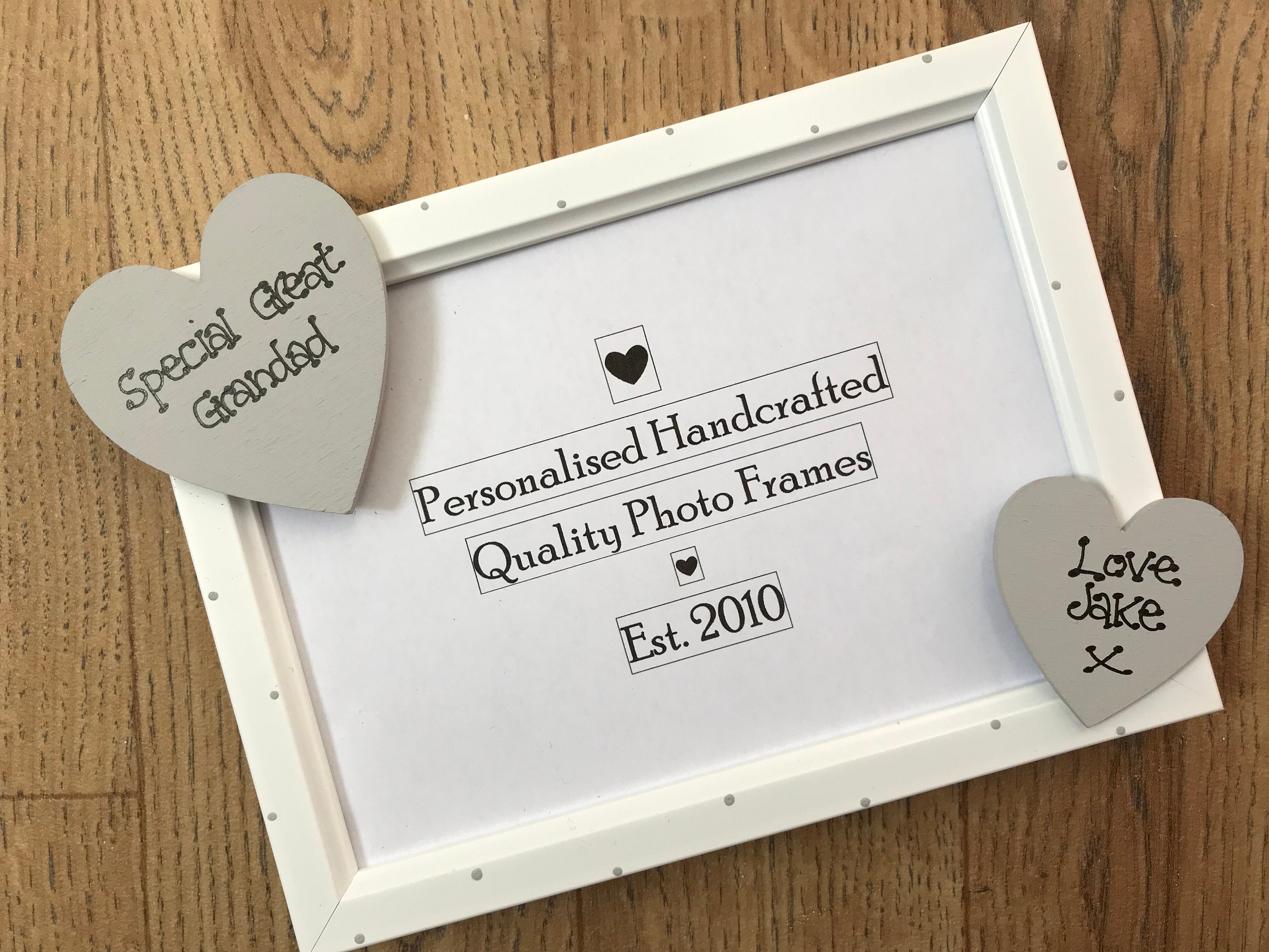 Personalised Grandad and Me Photo Frame Gift 6X4 5X7 8X6 10X8 QUICK DISPATCH 