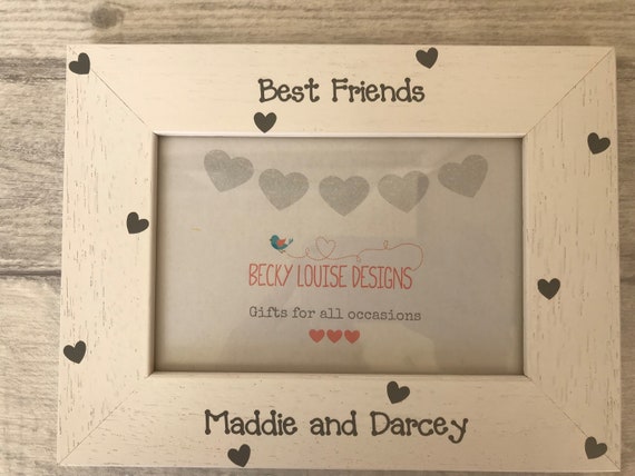 Personalised Best Friends Photo Frame Gift Keepsake Birthday Wedding F46