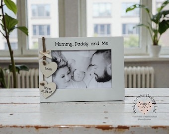 Mummy, Daddy and New Baby Family Photo Frame