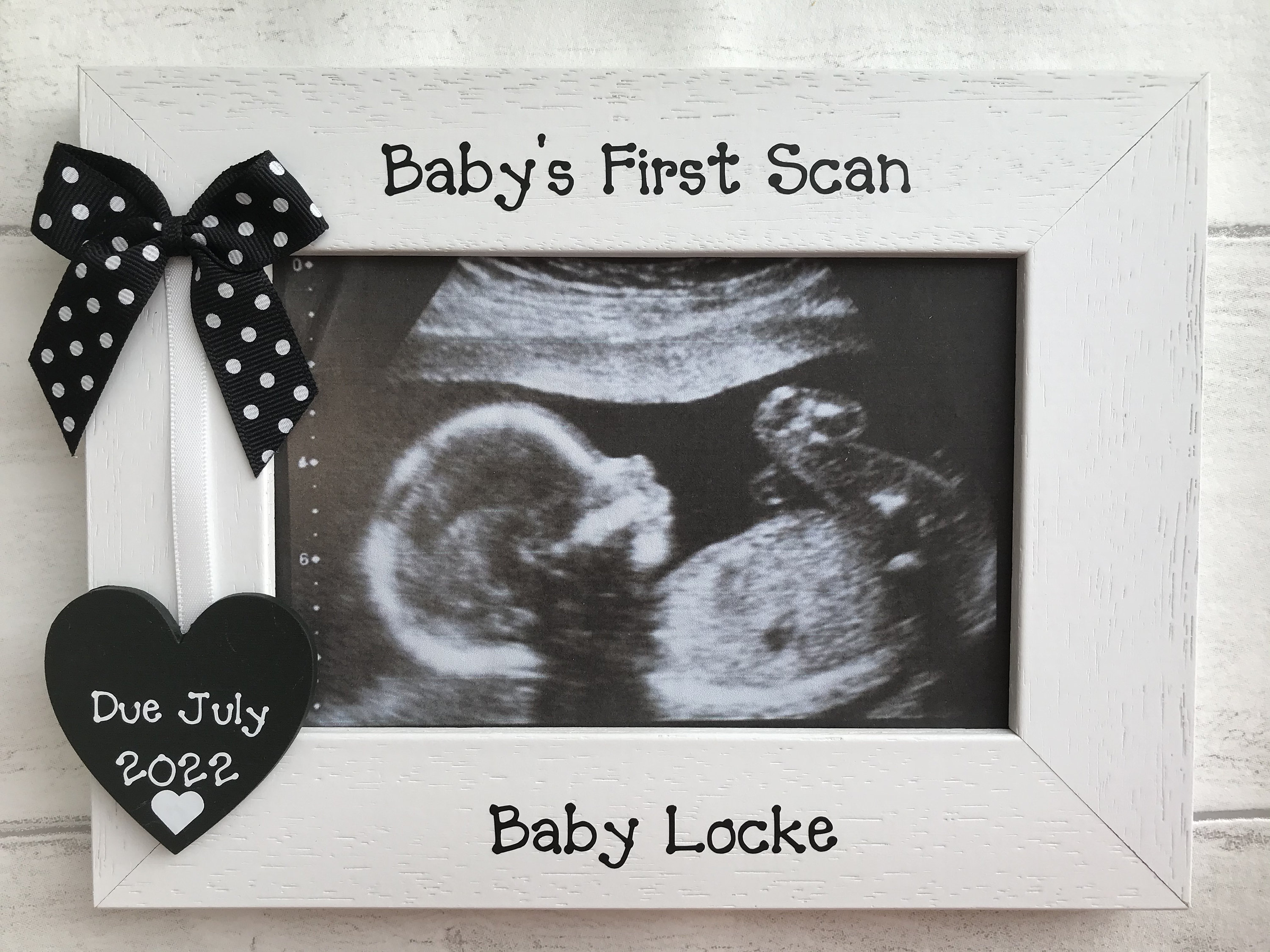 Cadre de Photo en bois pour la première photo de bébé, échographie
