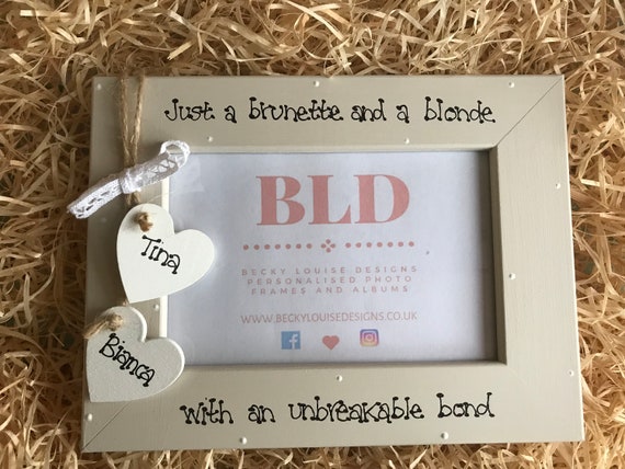 Friendship Quote Photo Frame Gift 6X4 5X7 8X6 10X8 ANY WORDING