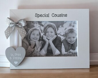 Personalised Special Cousins Wooden Handcrafted Photo Frame Birthday Gift Keepsake Any Wording 6x4 5x7