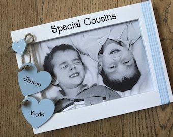 Personalised Handcrafted Special Cousins 6x4" Personalised Photo Picture Frame Birthday Gift Keepsake Nursery Bedroom Decor