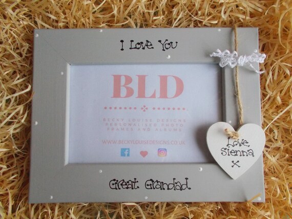 Special Great Grandad Photo Frame Gift Keepsake Birthday 6x4 5x7 8x6 10x8