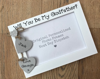 Personalised Godfather Photo Frame - Keepsake Gift