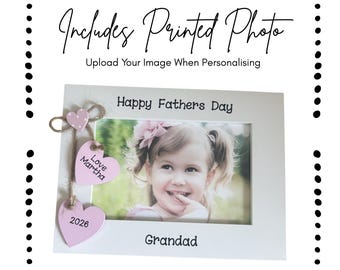 Personalised Father's Day Grandad Photo Frame, Keepsake Gift 6x4 Print