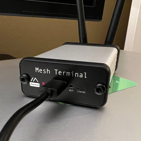 Mesh Terminal Meshtastic Node in Aluminum Case