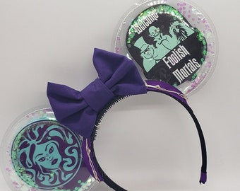 Orejas de Minnie de la Mansión Encantada hechas a mano – Madame Leota, Fantasmas haciendo autostop