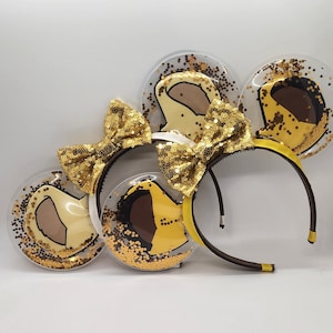 Simba Nala Mickey Ears, Lion King Minnie Ears, Lion Cub Ears, Clearly Magic Clear Ears, Lion Disney Ears, Simba Disney Ears,