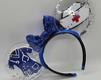 Orejas de Minnie Mouse de agradecimiento para enfermeras: uniformes médicos personalizados
