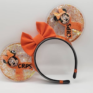 Raise Awareness Ribbon Minnie ears - CRPS minnie ears - Autism Awareness Minnie ears - CRPS disney ears - Breast Cancer Minnie ears -