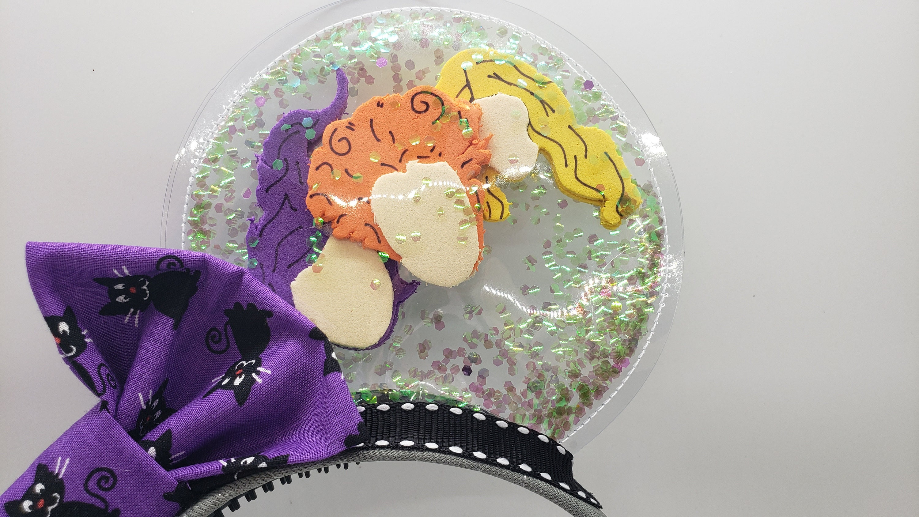 Disney Hocus Pocus Sanderson Sisters Binx Ears Headband Minnie Mouse Halloween 1 Mouse Ear Headband Halloween Hocus Pocus Sanderson Sisters  main image 3