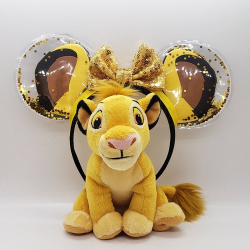 Simba Nala Mickey Ears, Lion King Minnie Ears, Lion Cub Ears, Clearly Magic Clear Ears, Lion Disney Ears, Simba Disney Ears,