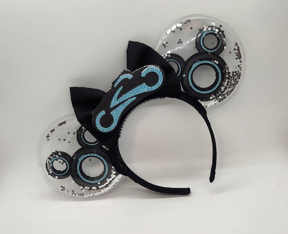 Tron Lightcycle Mickey Ears, Clear Glitter Minnie Ears  display picture 2